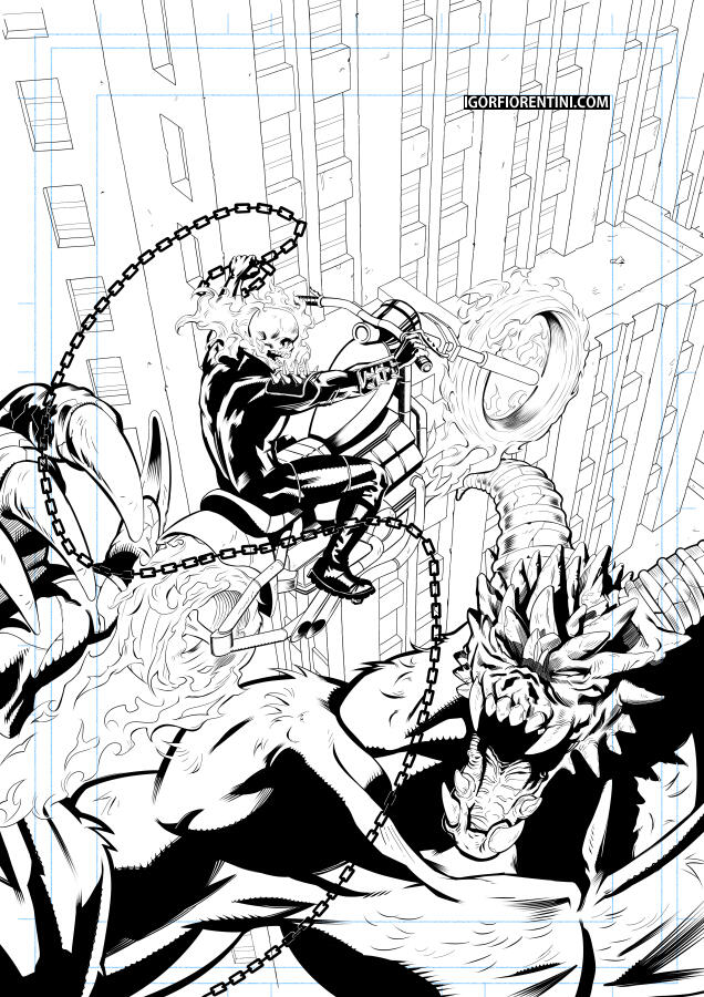 Ghost Rider inks